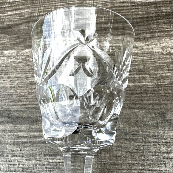 Waterford Crystal Ireland Retired Ashling Cut Claret 5 7/8" Wine Glass-Exquisite - Picture 4 of 7